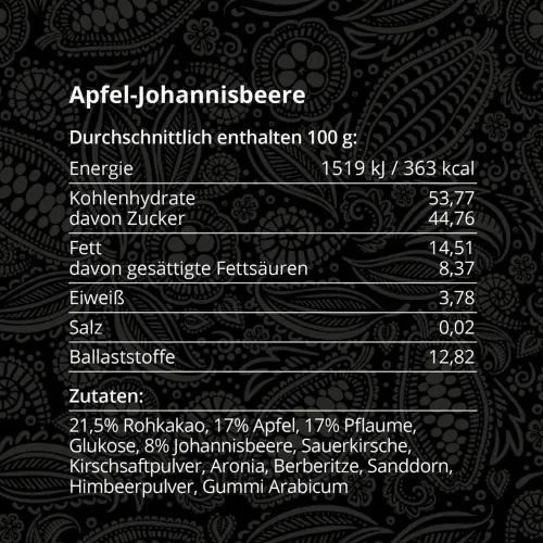 Preview: Takamanda Kakao Apfel-Johannisbeere Pearls 60 g